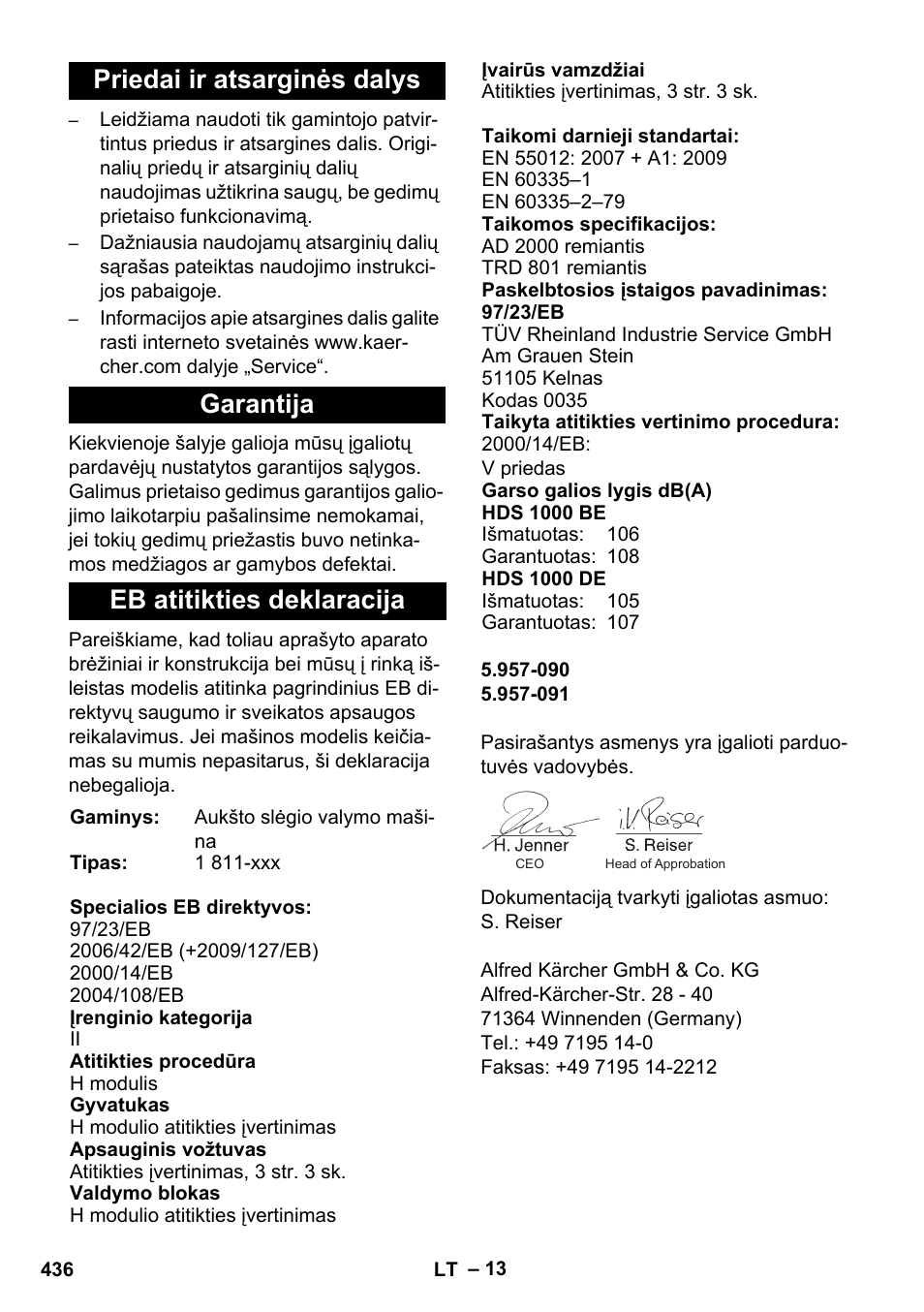 Karcher HDS 1000 De User Manual | Page 436 / 474