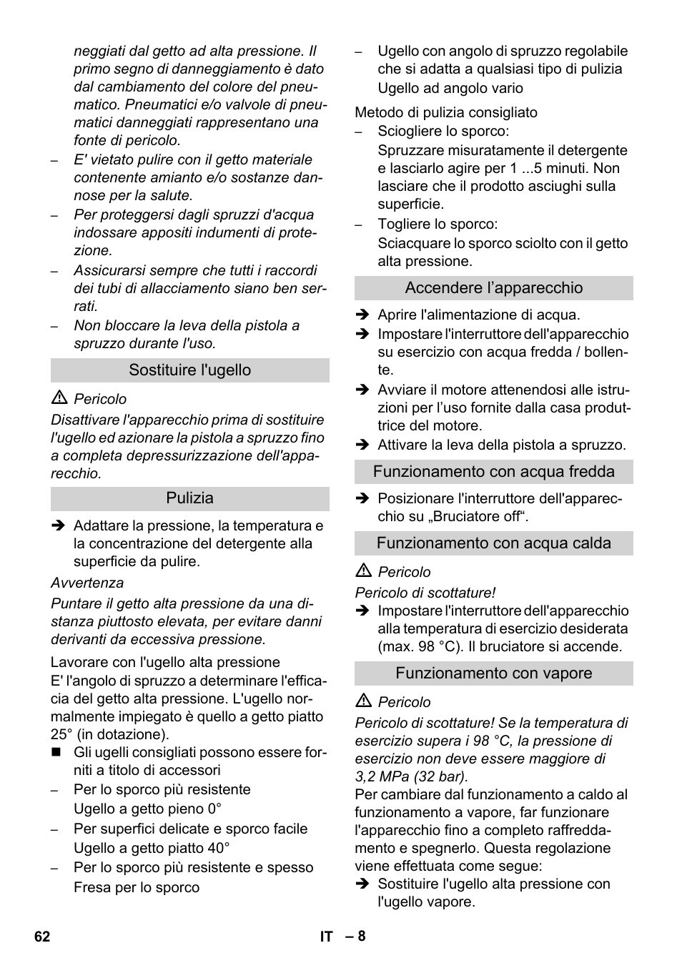 Karcher HDS 1000 De User Manual | Page 62 / 474