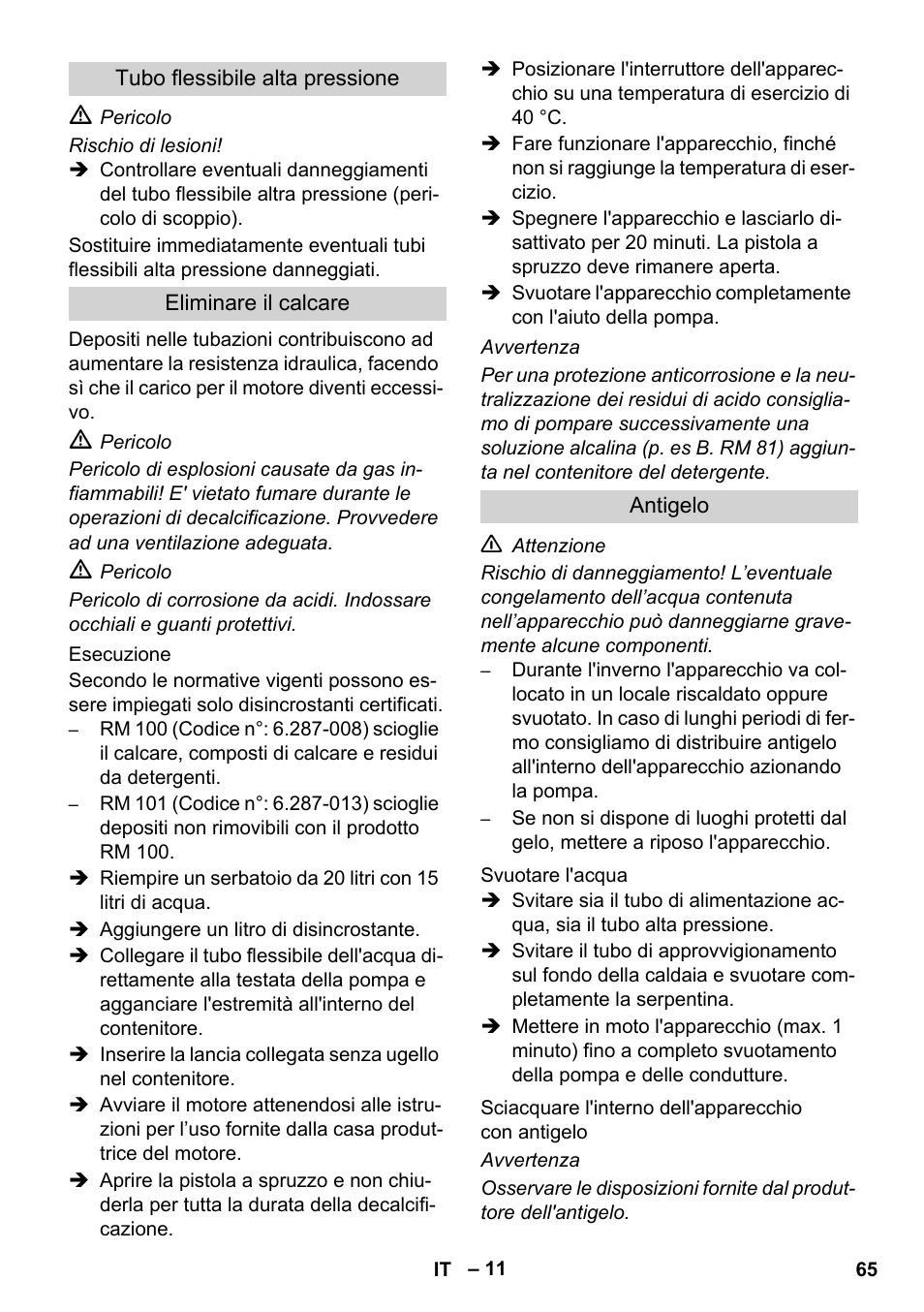 Karcher HDS 1000 De User Manual | Page 65 / 474