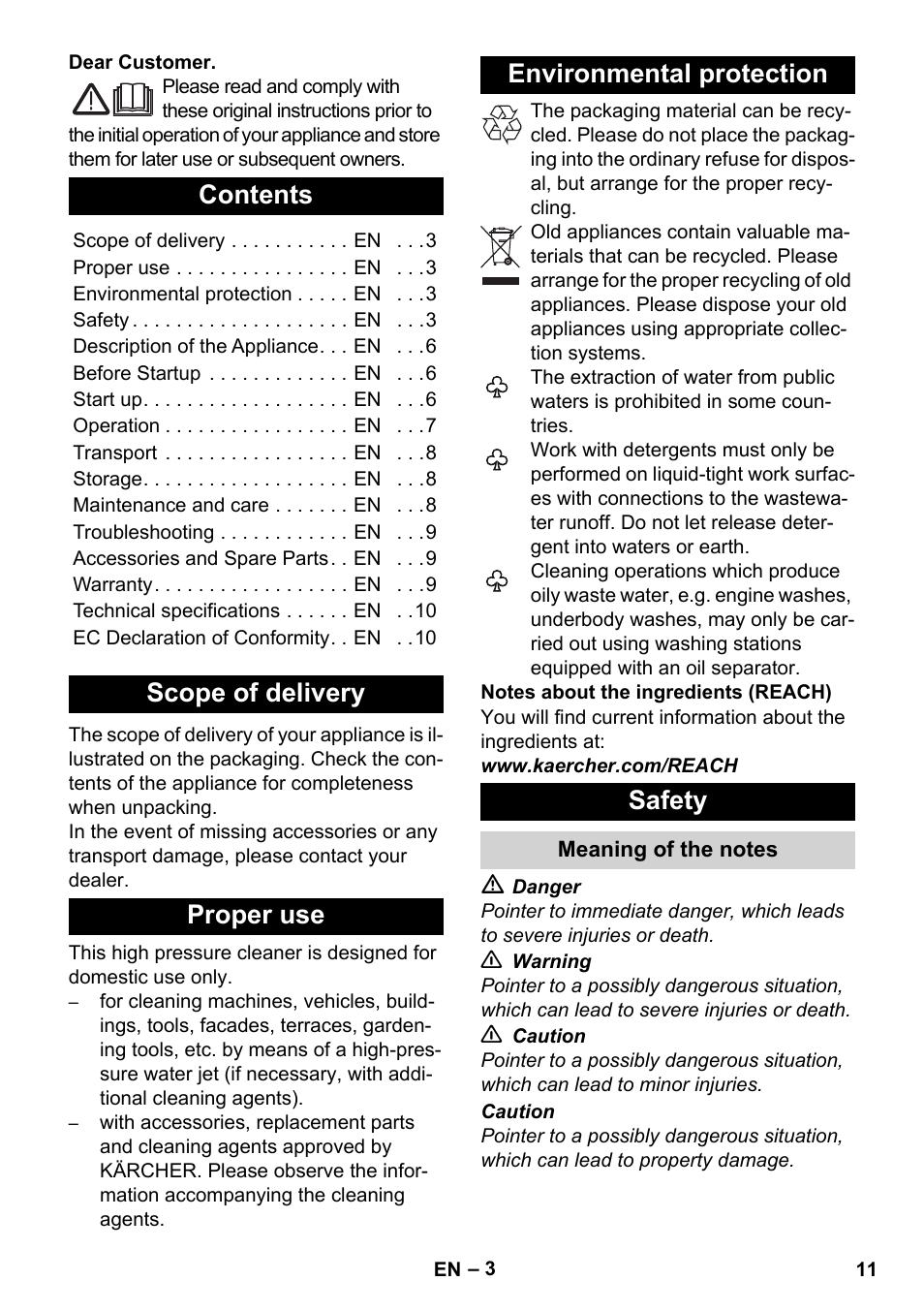 Karcher K 2 Basic User Manual | Page 11 / 244