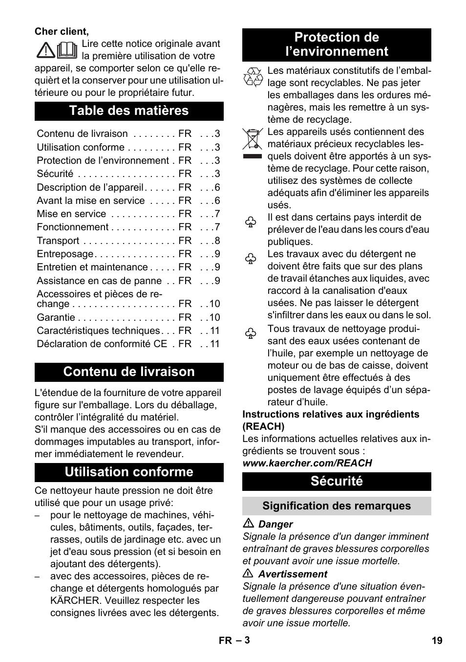 Karcher K 2 Basic User Manual | Page 19 / 244