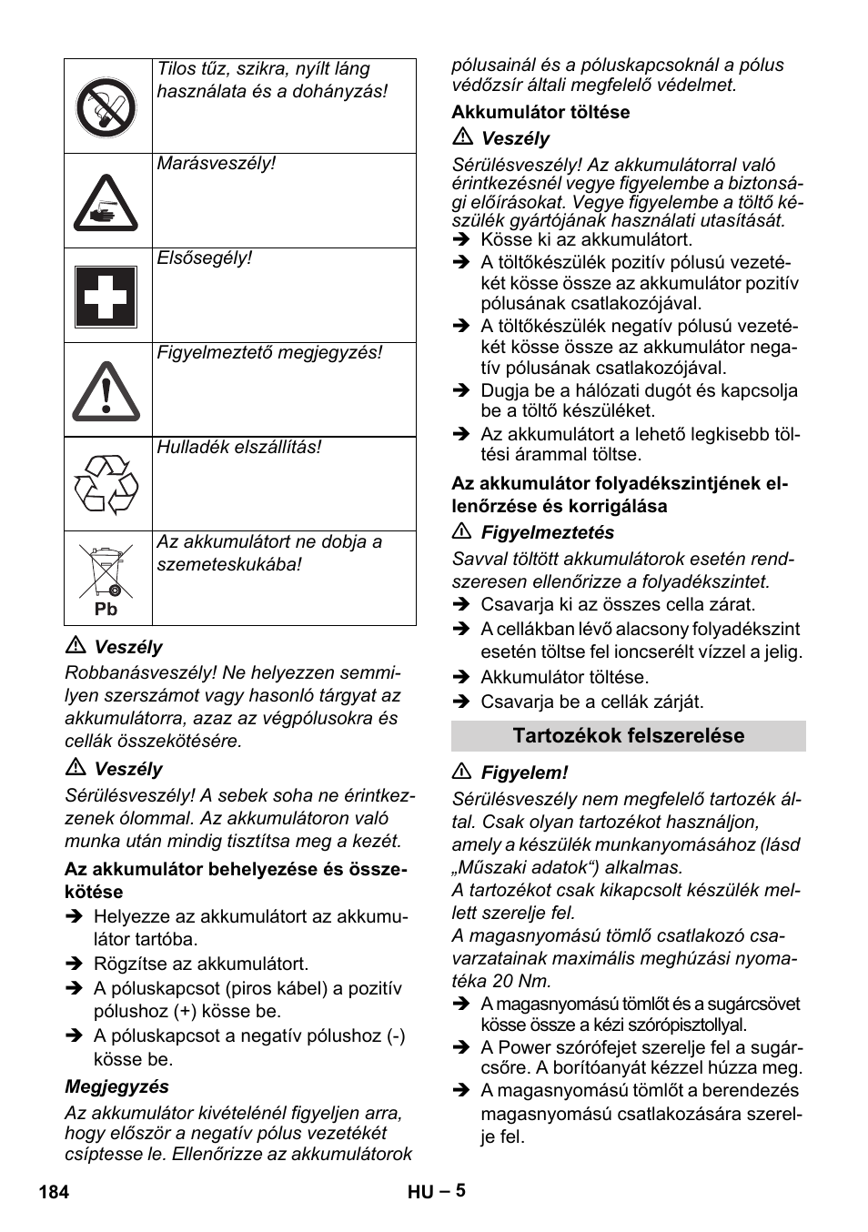 Karcher HD 9-50 Pe User Manual | Page 184 / 352