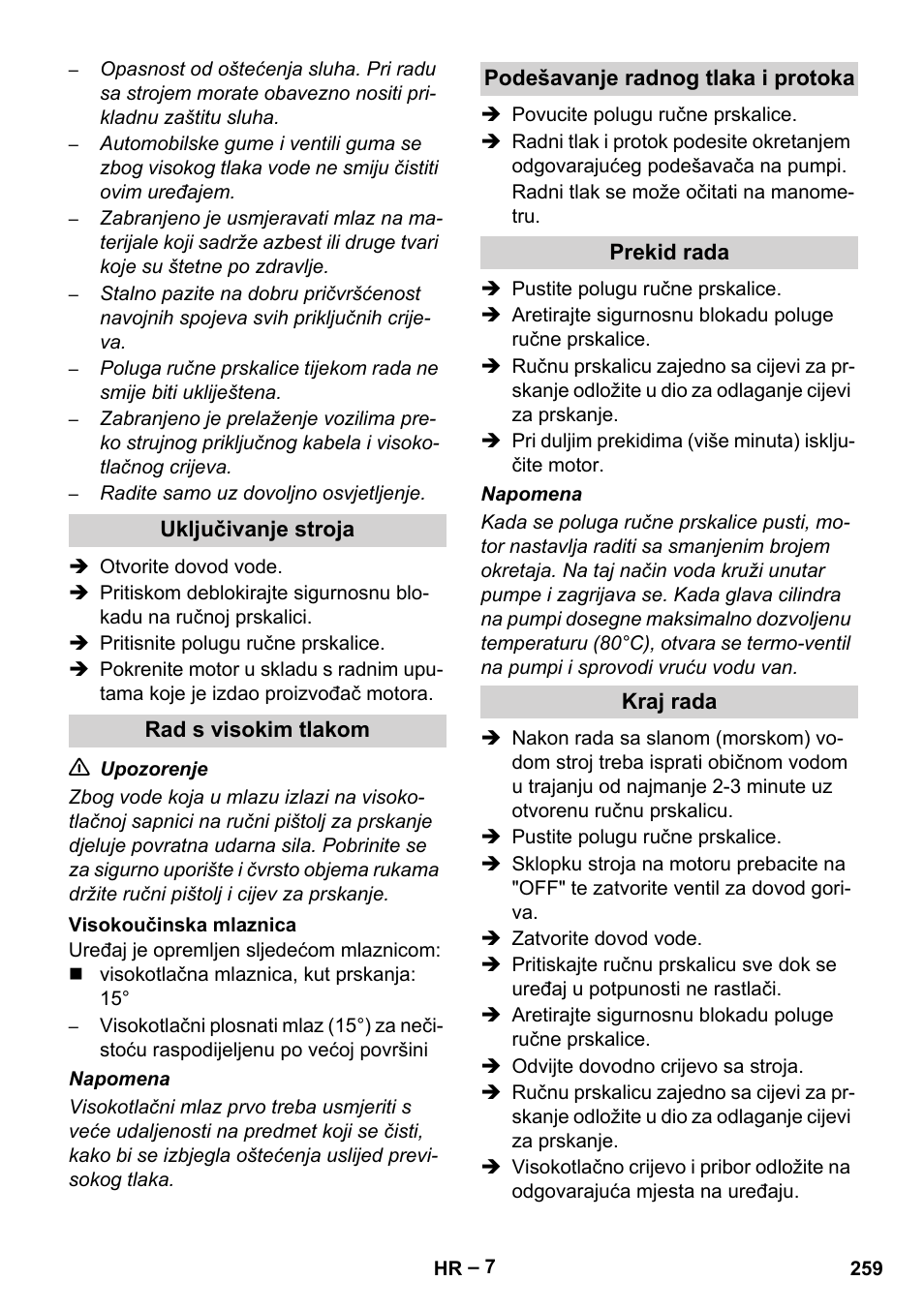 Karcher HD 9-50 Pe User Manual | Page 259 / 352