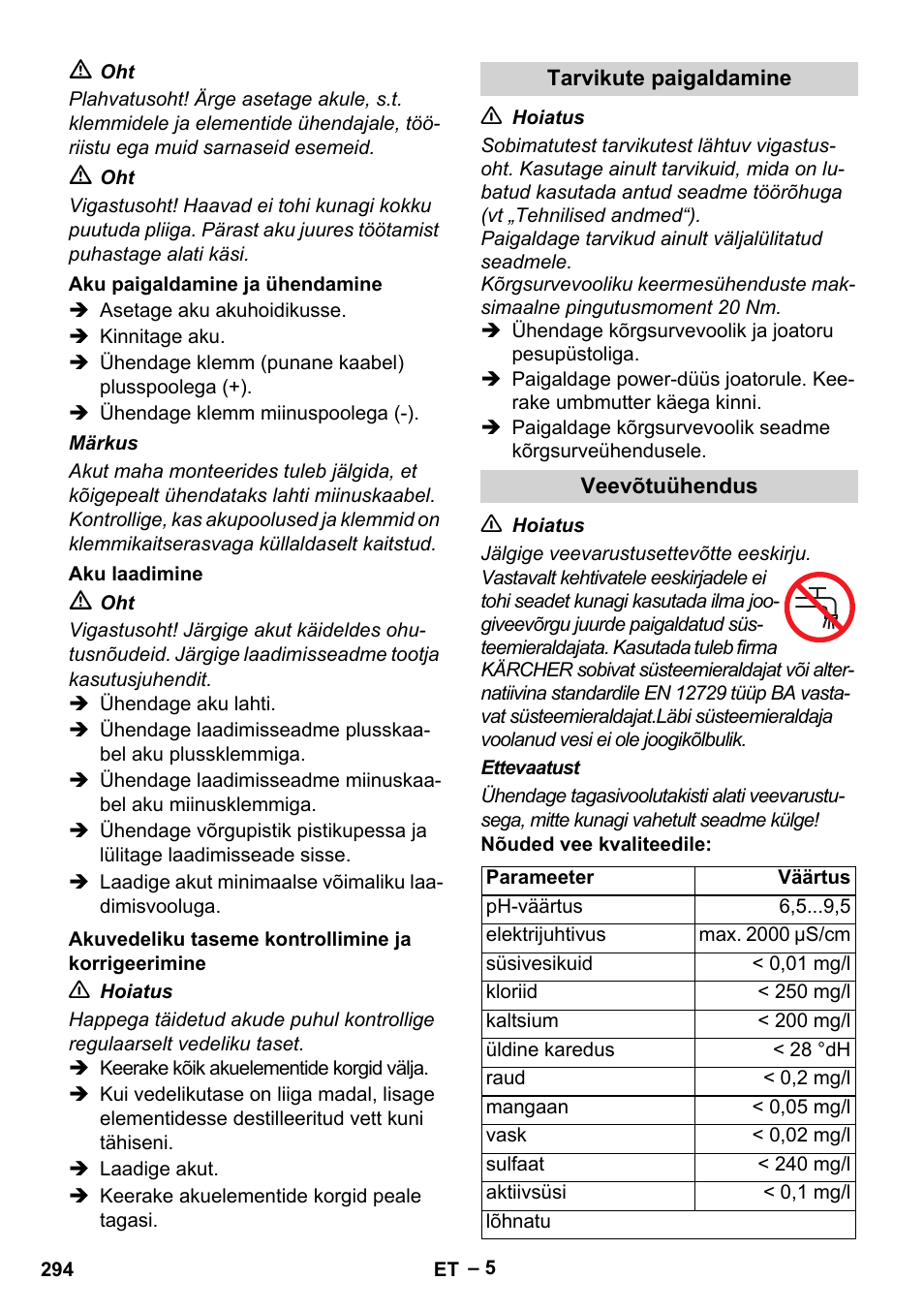 Karcher HD 9-50 Pe User Manual | Page 294 / 352