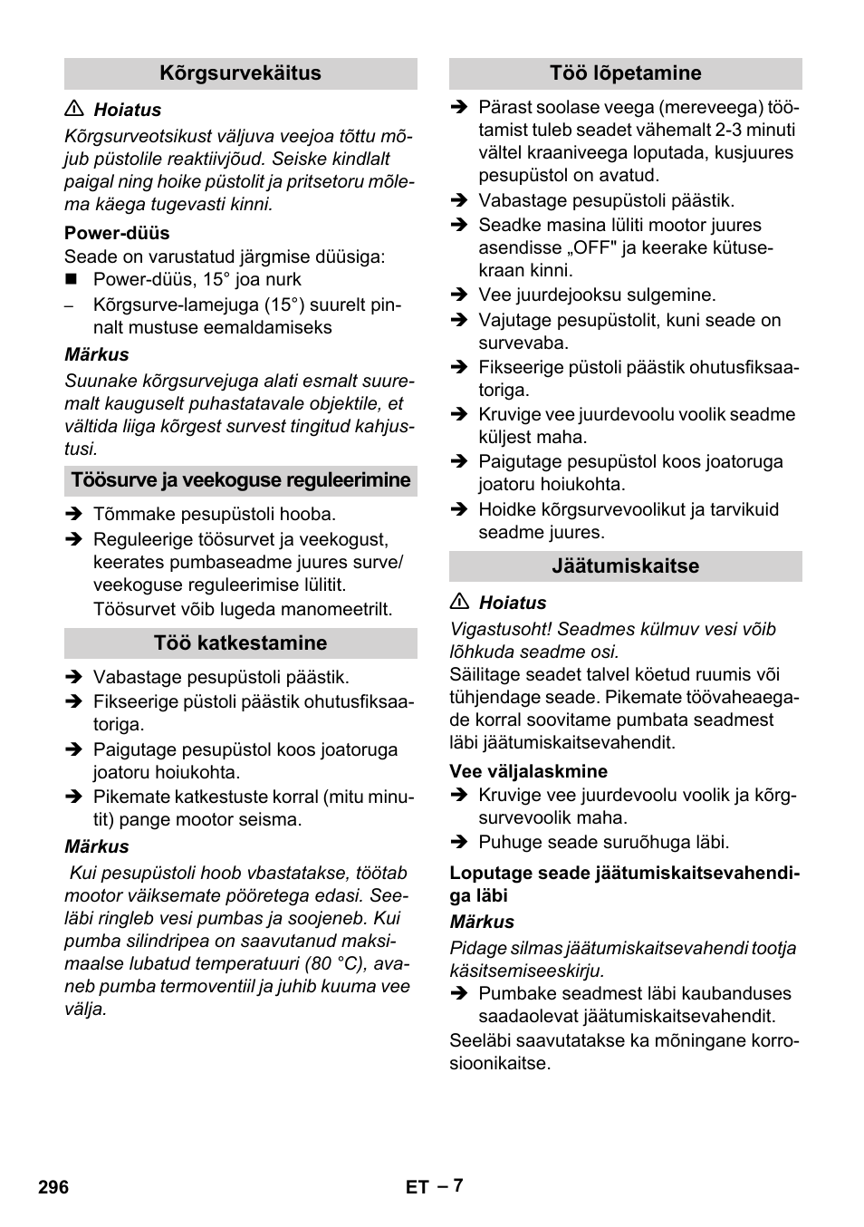 Karcher HD 9-50 Pe User Manual | Page 296 / 352