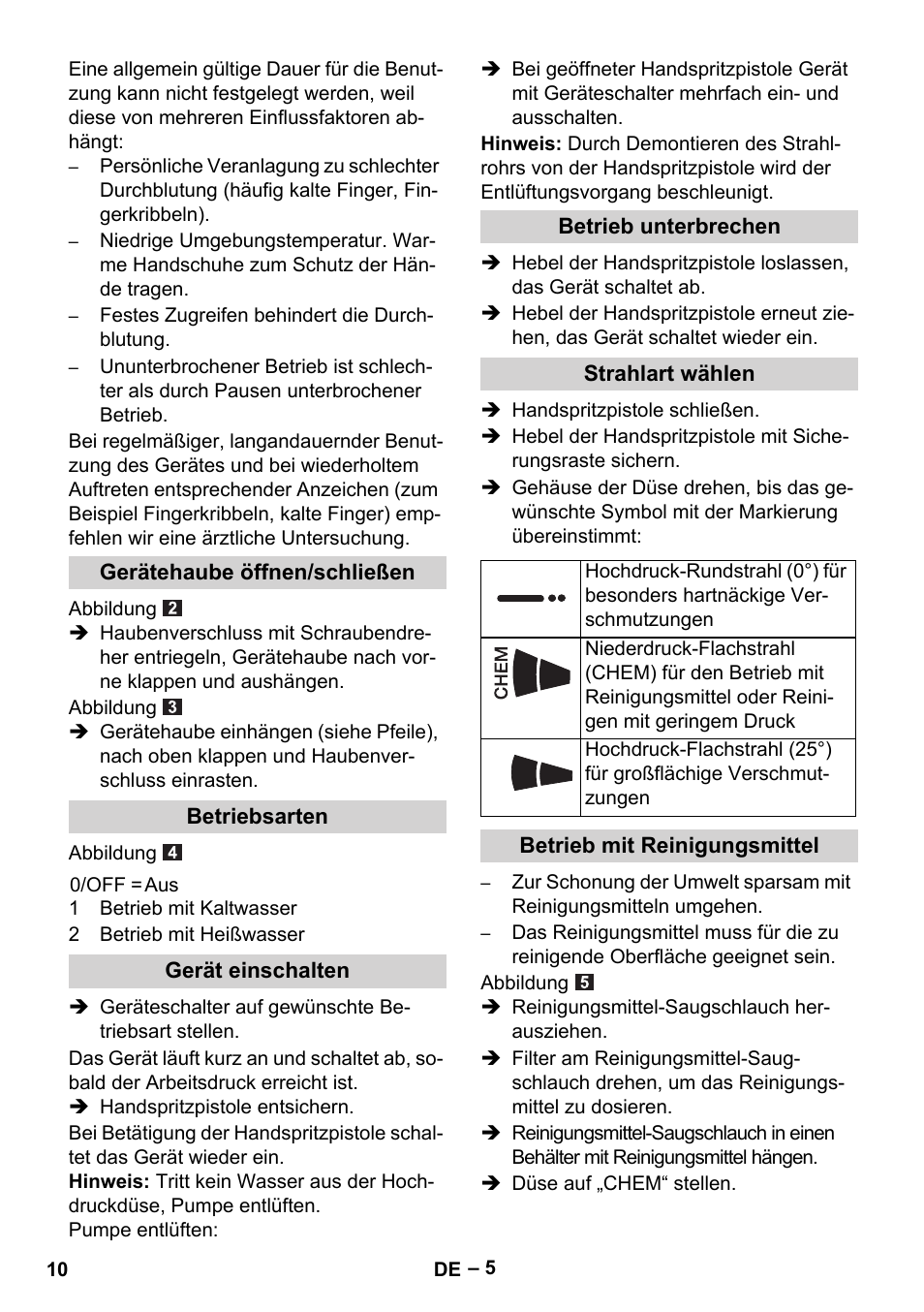 Karcher HDS 5-11 U User Manual | Page 10 / 296