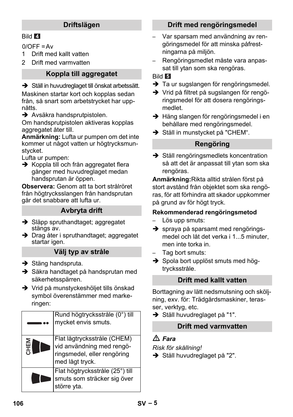 Karcher HDS 5-11 U User Manual | Page 106 / 296