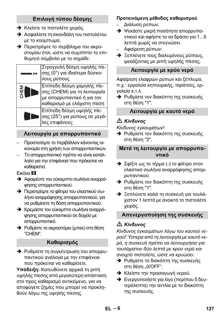 Karcher HDS 5-11 U User Manual | Page 127 / 296