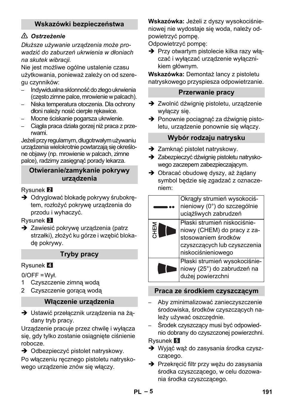 Karcher HDS 5-11 U User Manual | Page 191 / 296