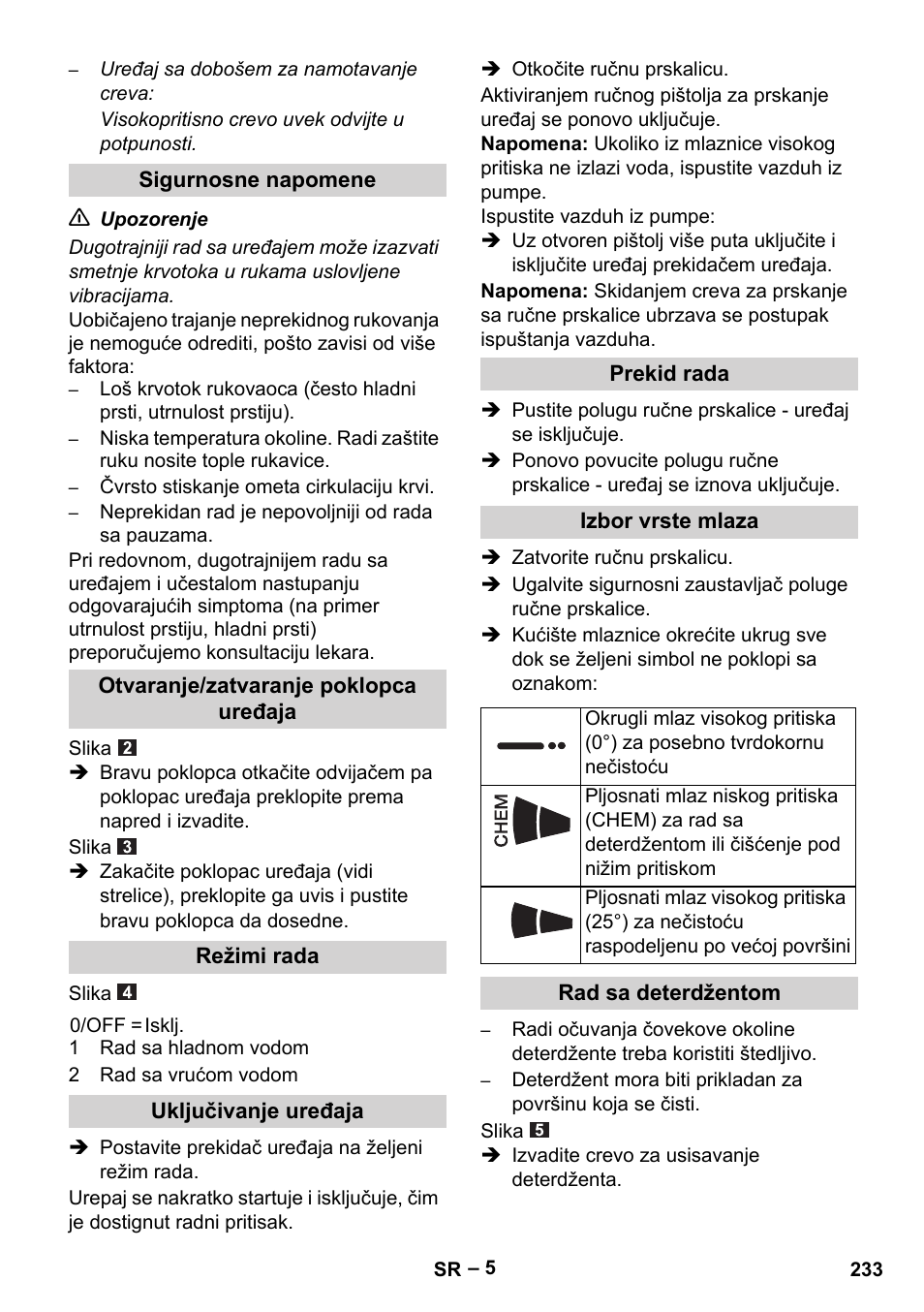 Karcher HDS 5-11 U User Manual | Page 233 / 296