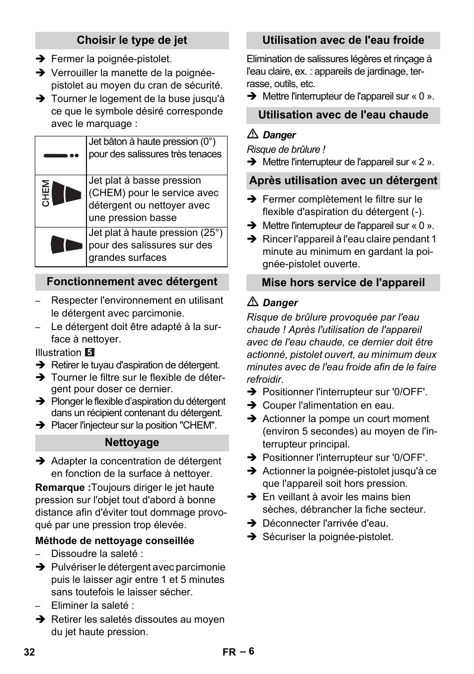 Karcher HDS 5-11 U User Manual | Page 32 / 296