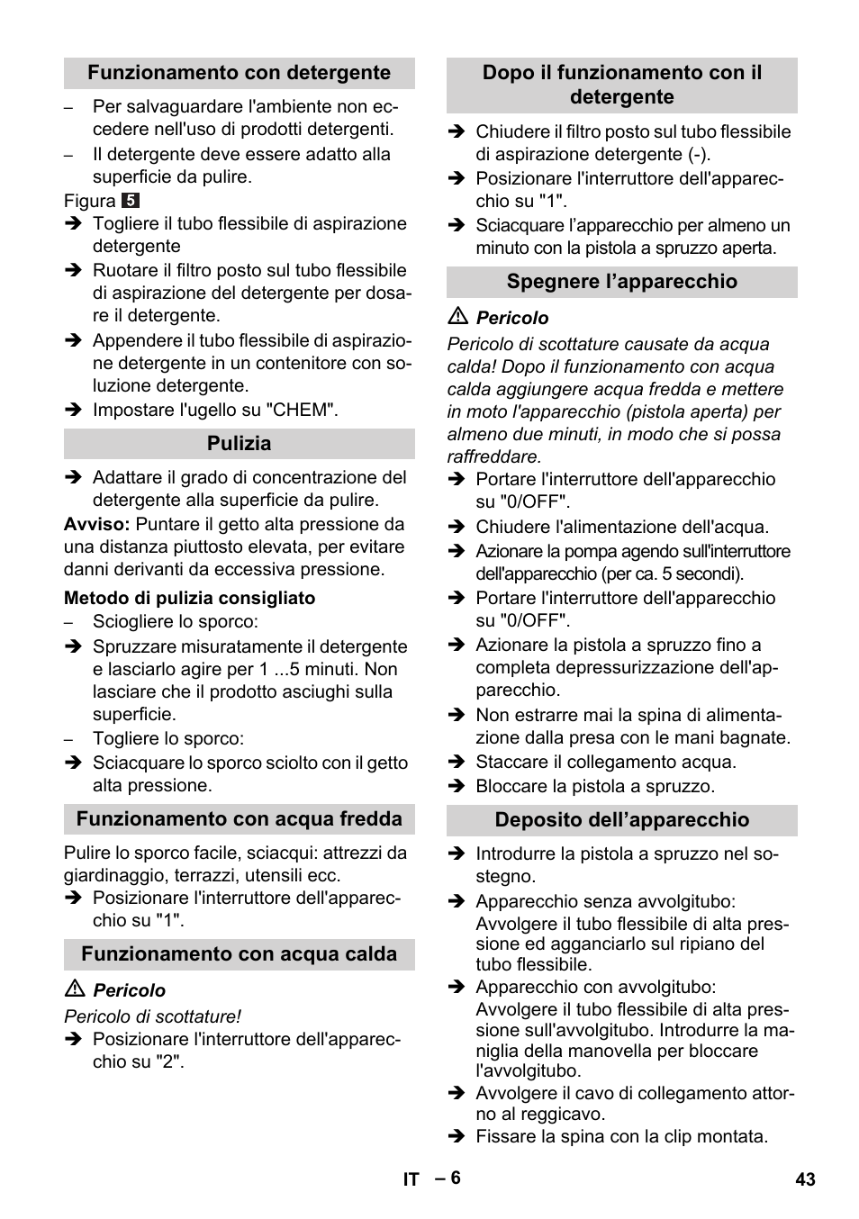 Karcher HDS 5-11 U User Manual | Page 43 / 296