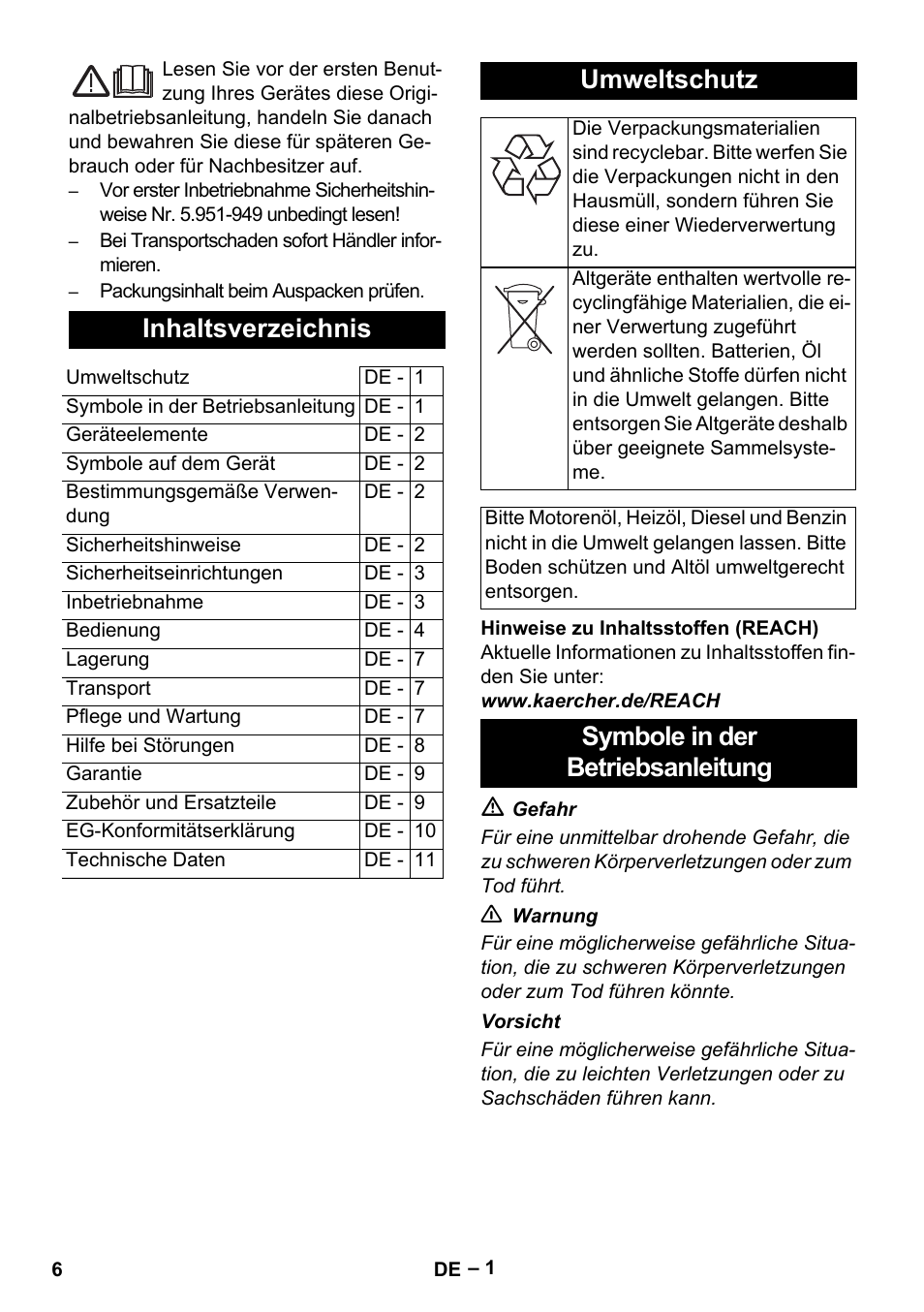 Karcher HDS 5-11 U User Manual | Page 6 / 296