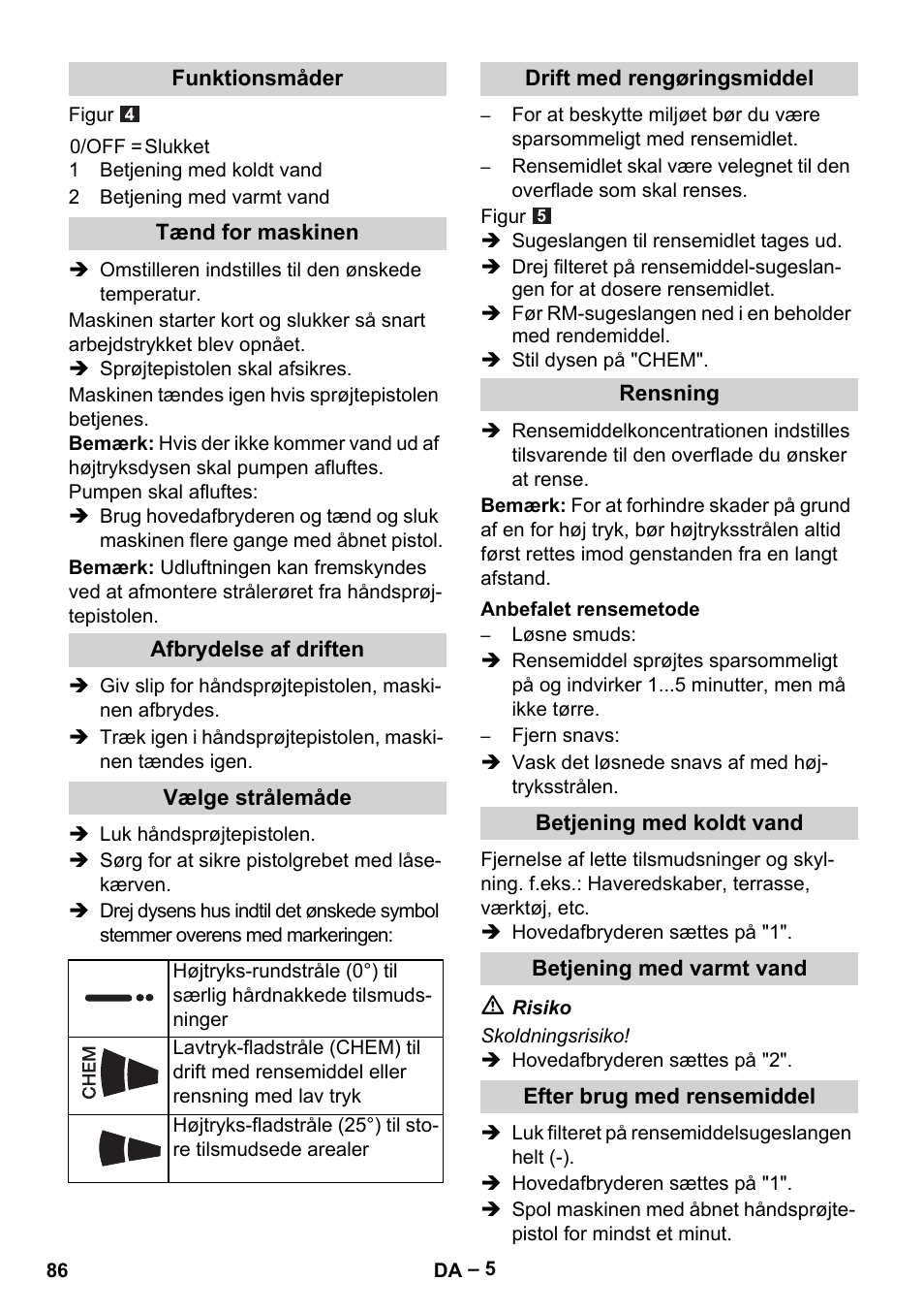 Karcher HDS 5-11 U User Manual | Page 86 / 296