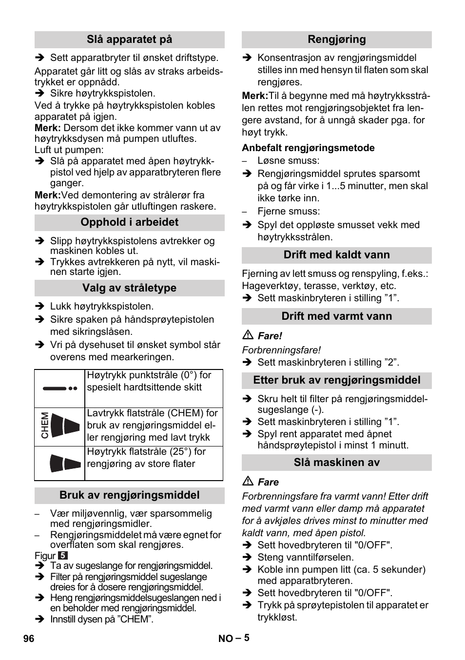 Karcher HDS 5-11 U User Manual | Page 96 / 296