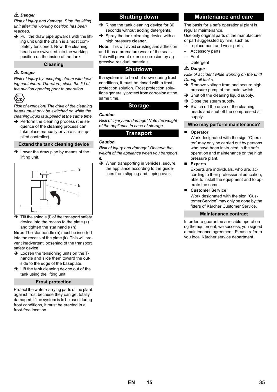 Karcher HKF 200 K2 User Manual | Page 35 / 60