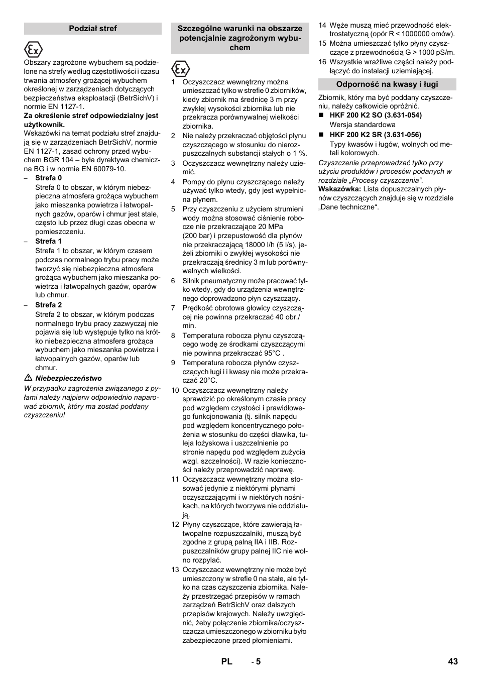 Karcher HKF 200 K2 User Manual | Page 43 / 60
