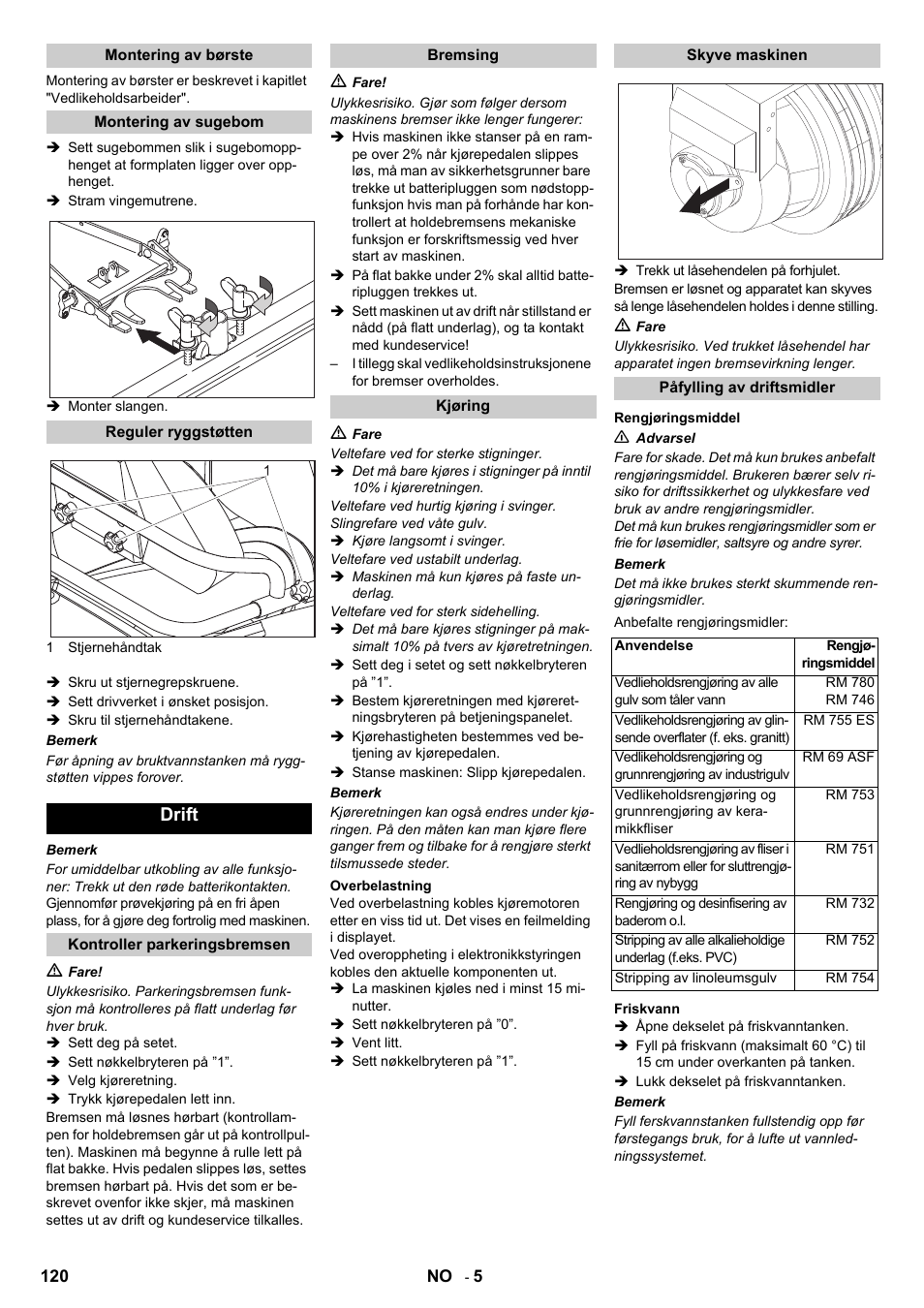 Drift | Karcher B 140 R Bp Pack 400 Ah роликовая-дисковая User Manual | Page 120 / 406