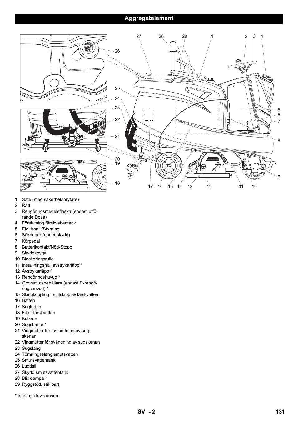 Aggregatelement | Karcher B 140 R Bp Pack 400 Ah роликовая-дисковая User Manual | Page 131 / 406