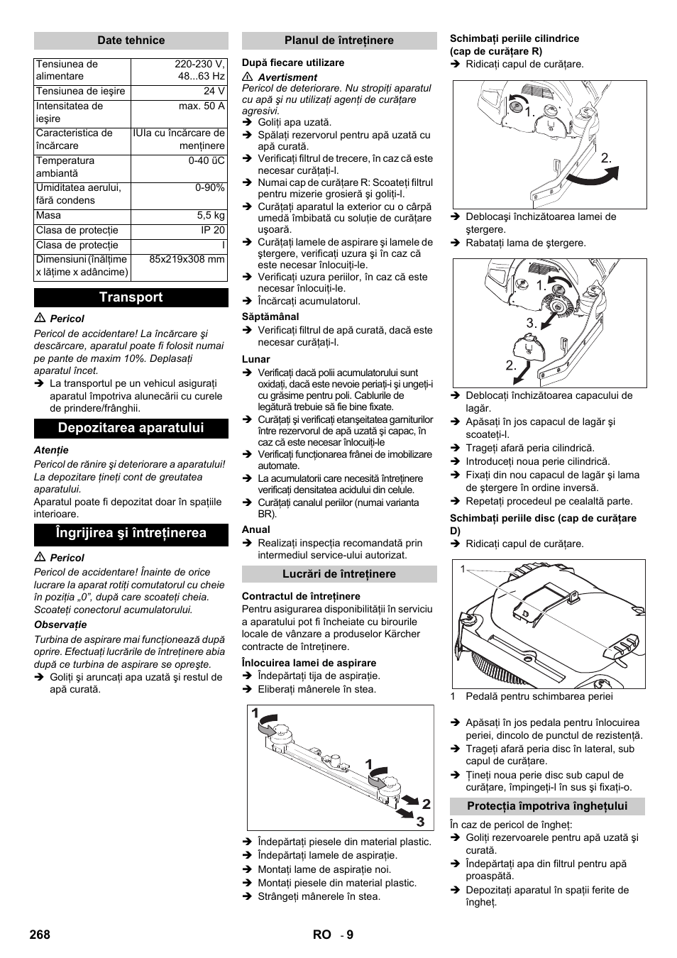 Karcher B 140 R Bp Pack 400 Ah роликовая-дисковая User Manual | Page 268 / 406