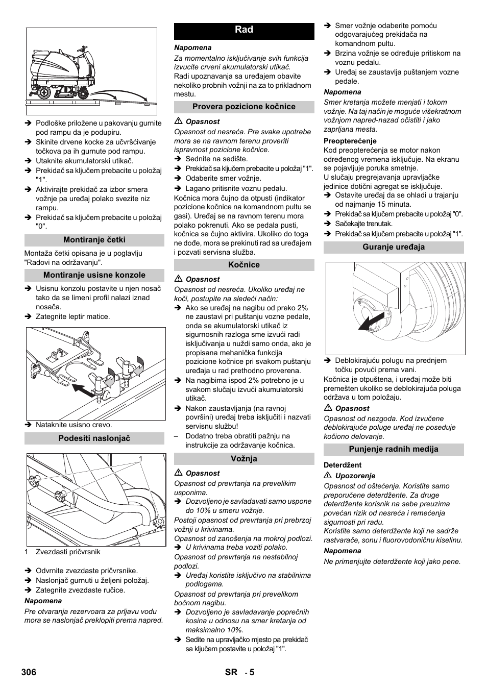 Karcher B 140 R Bp Pack 400 Ah роликовая-дисковая User Manual | Page 306 / 406
