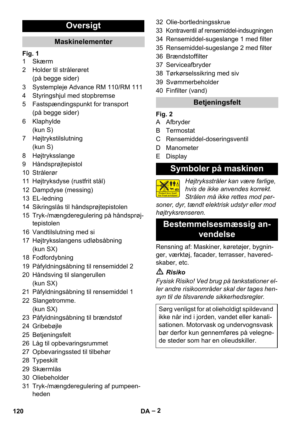 Oversigt | Karcher HDS 13-20-4 S EU User Manual | Page 120 / 436