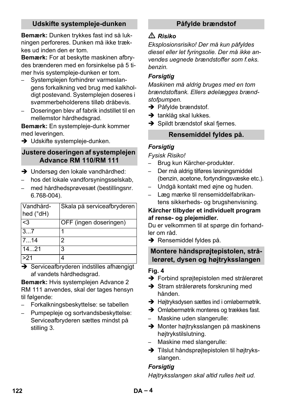 Karcher HDS 13-20-4 S EU User Manual | Page 122 / 436