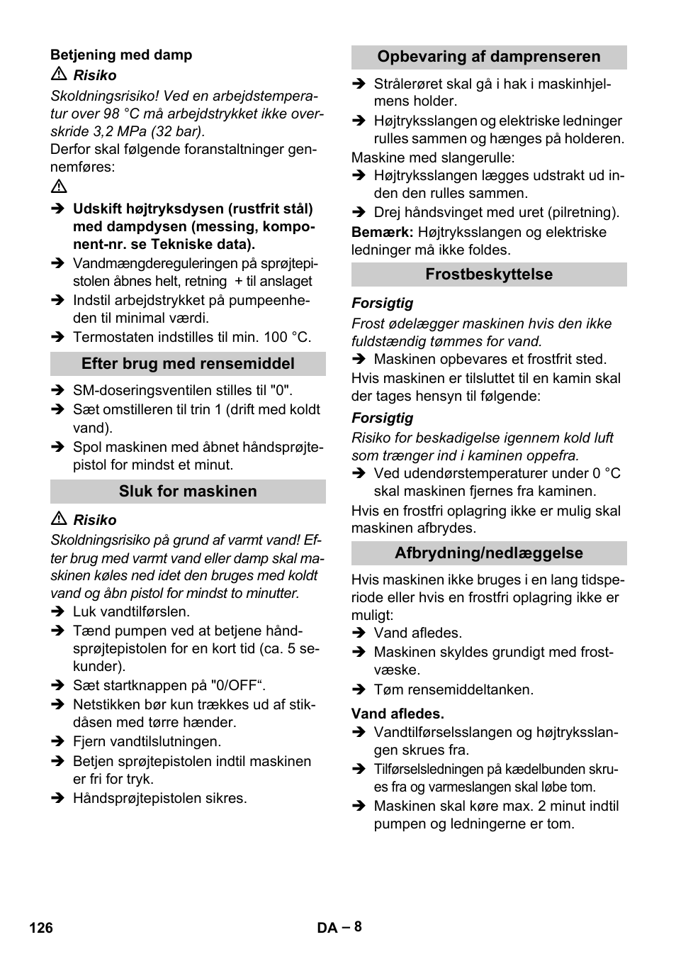 Karcher HDS 13-20-4 S EU User Manual | Page 126 / 436