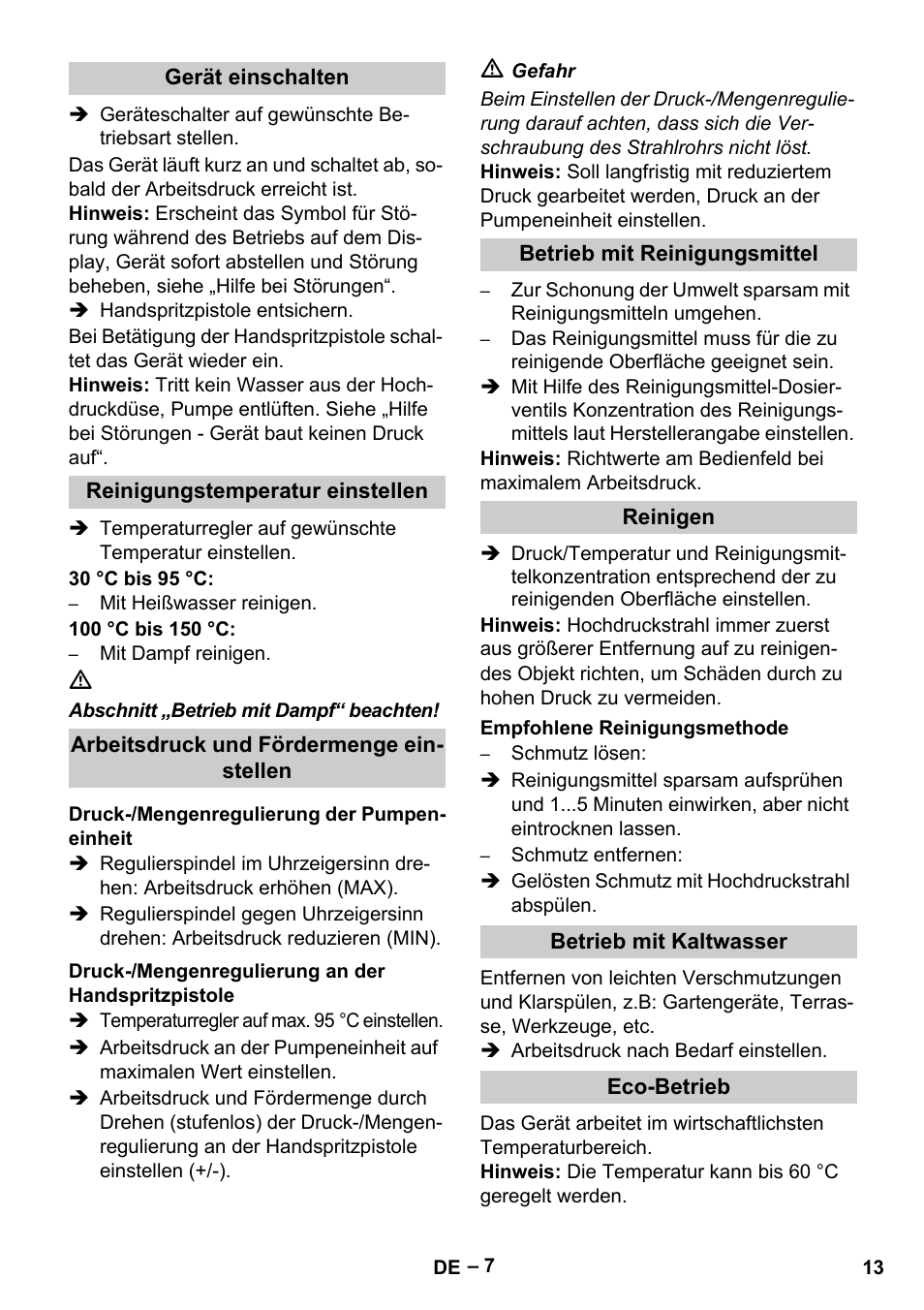 Karcher HDS 13-20-4 S EU User Manual | Page 13 / 436