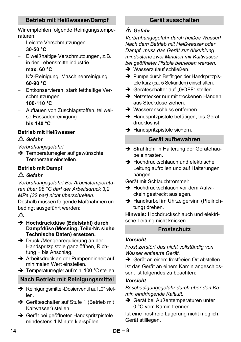 Karcher HDS 13-20-4 S EU User Manual | Page 14 / 436