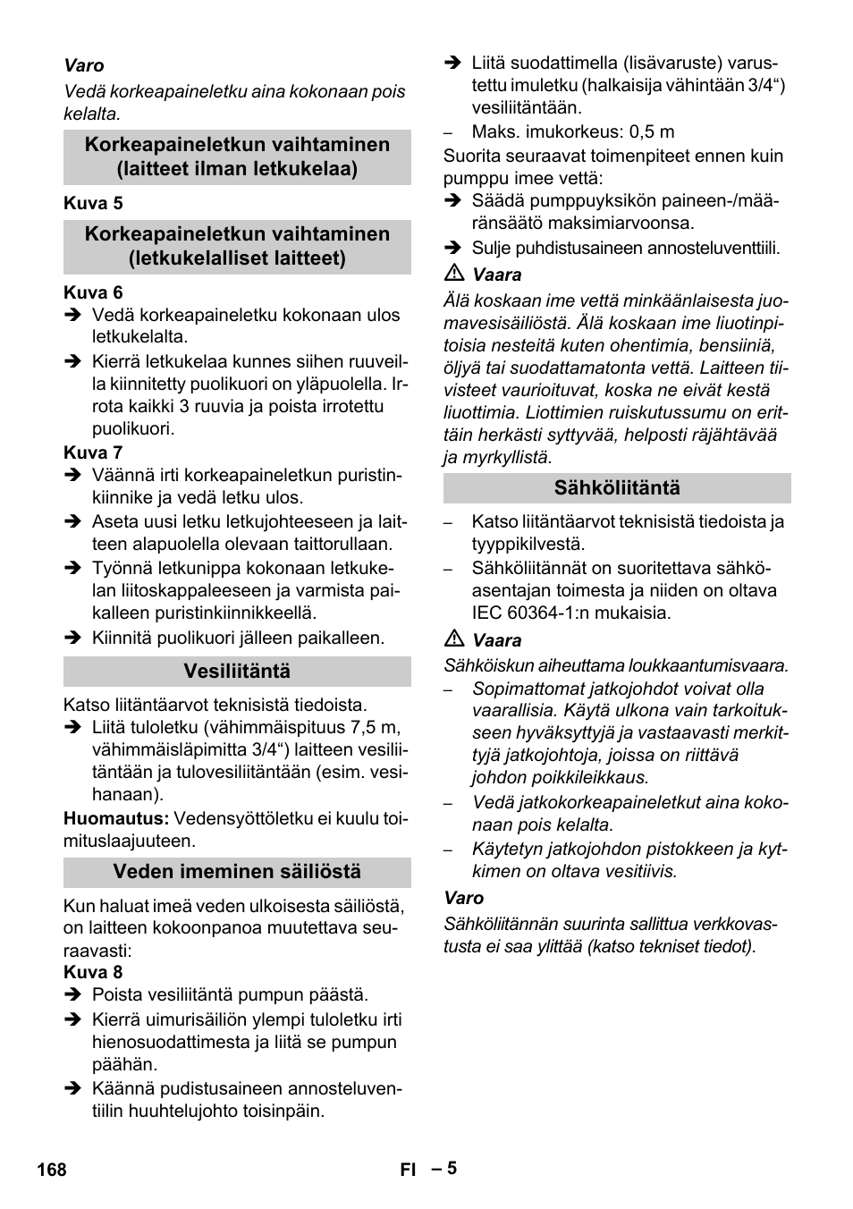 Karcher HDS 13-20-4 S EU User Manual | Page 168 / 436