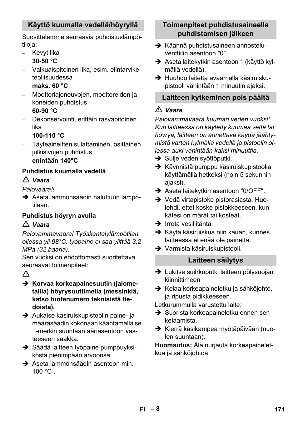 Karcher HDS 13-20-4 S EU User Manual | Page 171 / 436