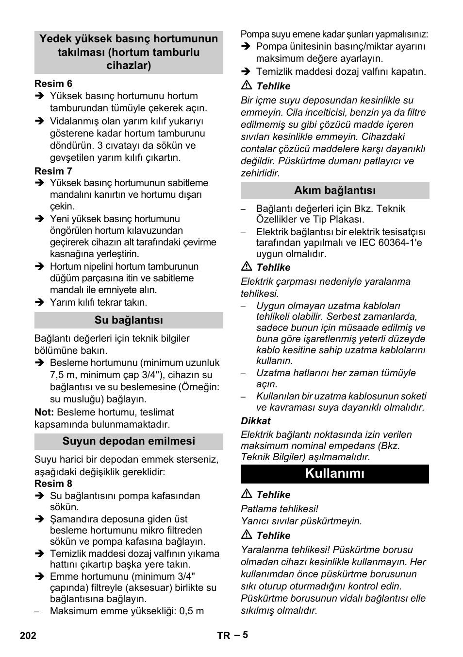 Kullanımı | Karcher HDS 13-20-4 S EU User Manual | Page 202 / 436