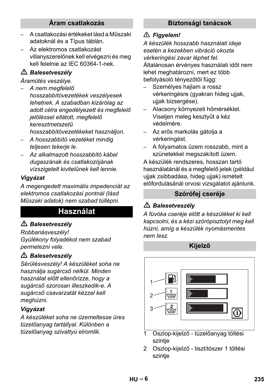 Használat | Karcher HDS 13-20-4 S EU User Manual | Page 235 / 436