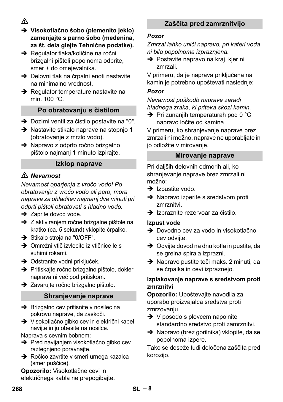 Karcher HDS 13-20-4 S EU User Manual | Page 268 / 436