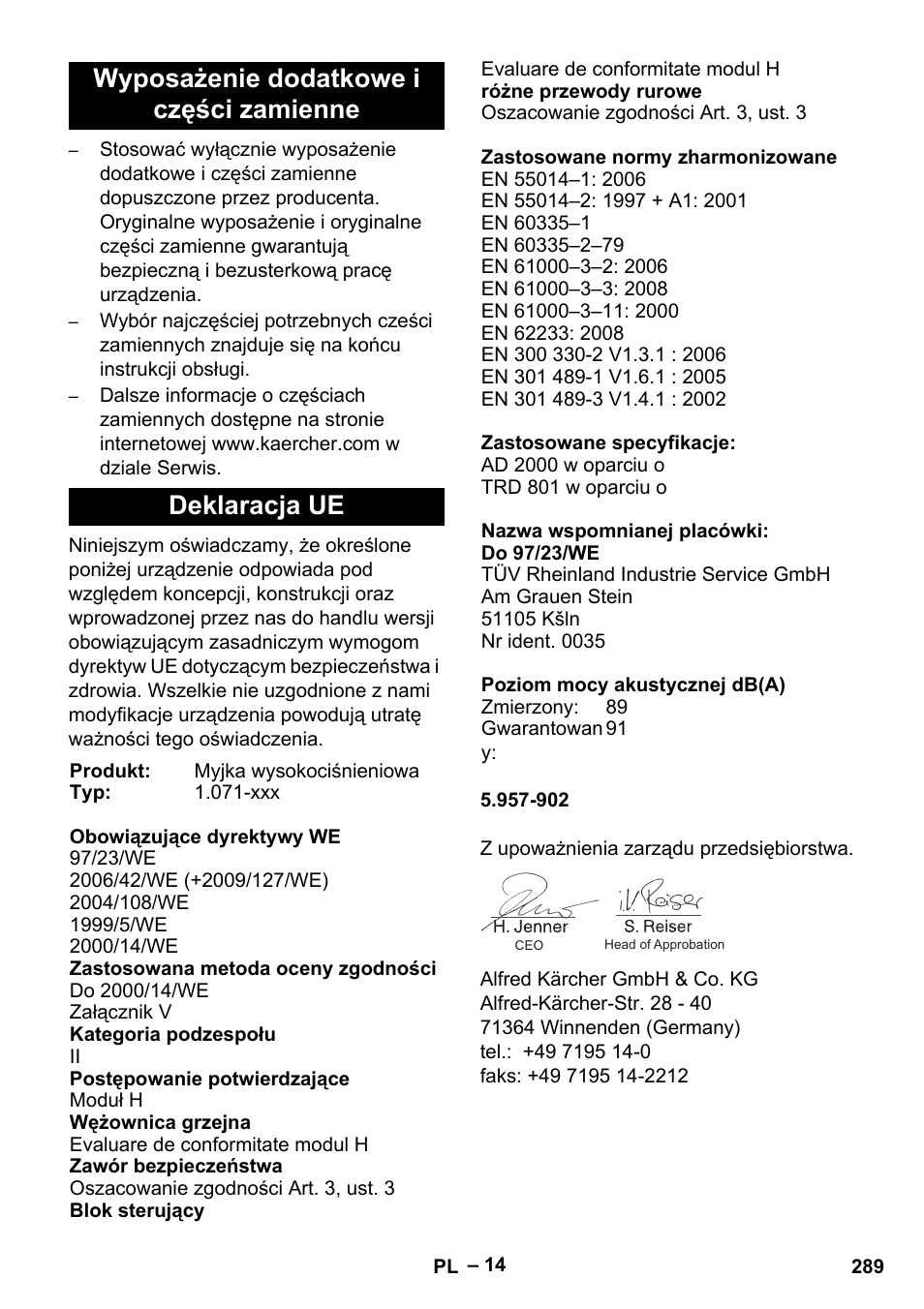 Karcher HDS 13-20-4 S EU User Manual | Page 289 / 436