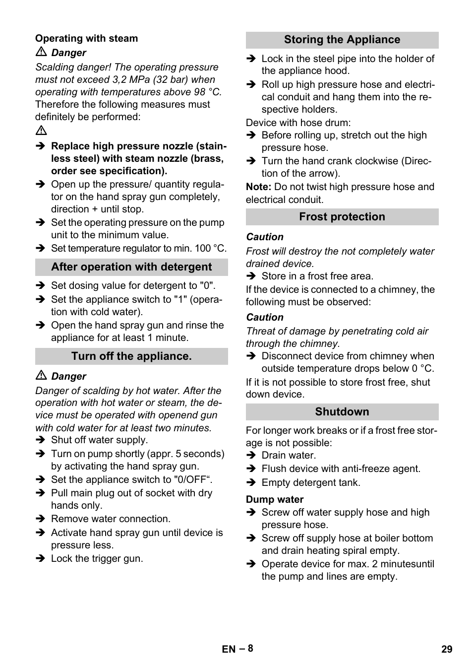 Karcher HDS 13-20-4 S EU User Manual | Page 29 / 436