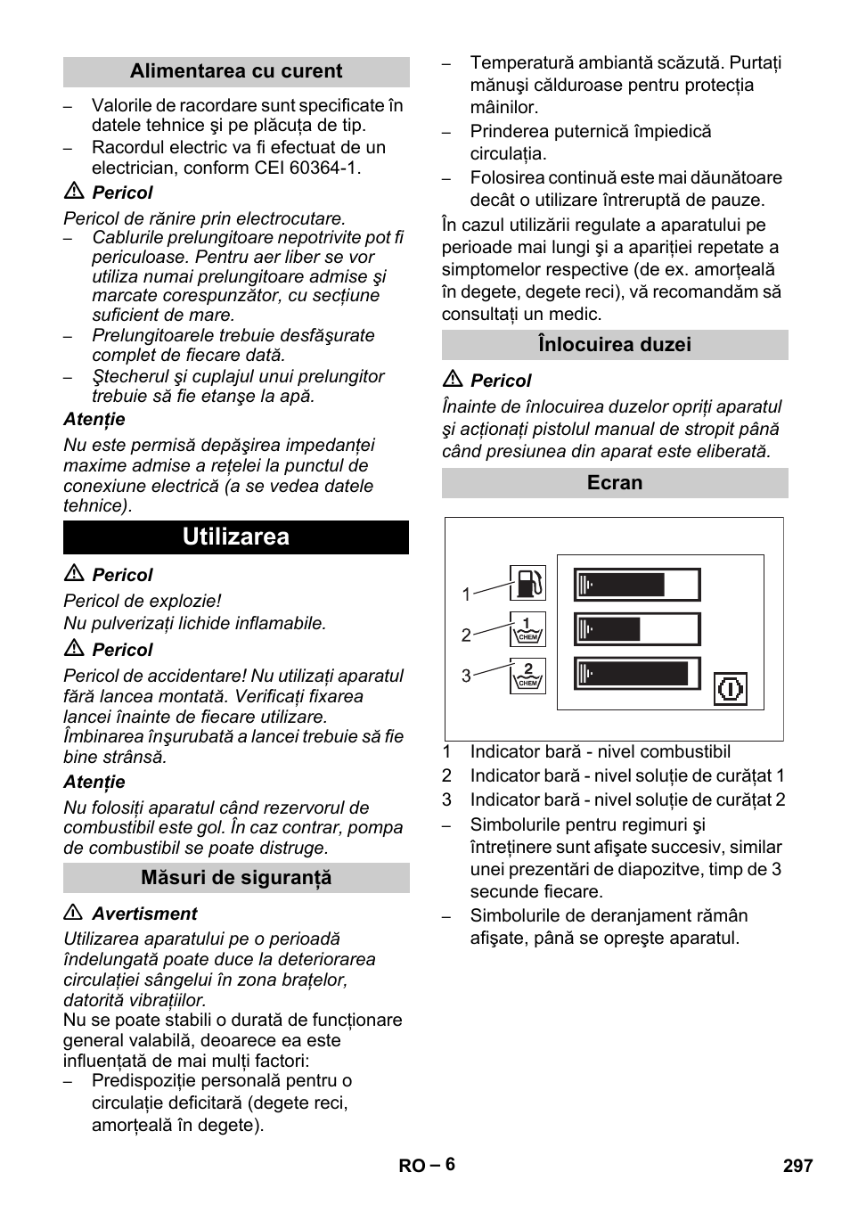 Utilizarea | Karcher HDS 13-20-4 S EU User Manual | Page 297 / 436