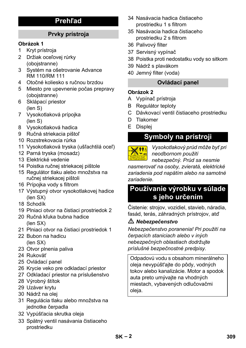 Prehľad | Karcher HDS 13-20-4 S EU User Manual | Page 309 / 436