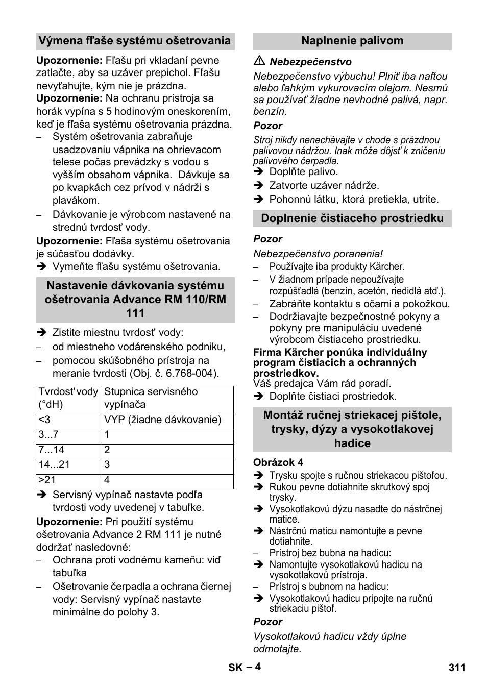 Karcher HDS 13-20-4 S EU User Manual | Page 311 / 436