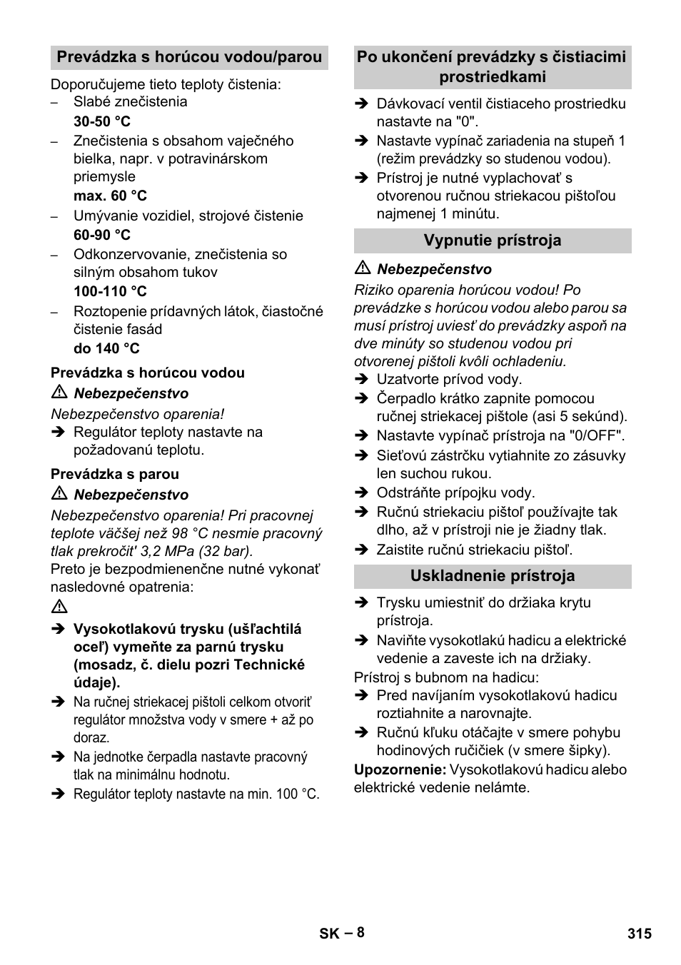 Karcher HDS 13-20-4 S EU User Manual | Page 315 / 436