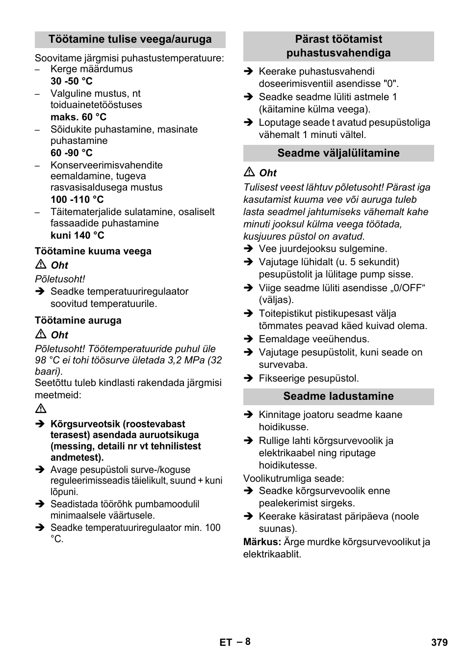 Karcher HDS 13-20-4 S EU User Manual | Page 379 / 436