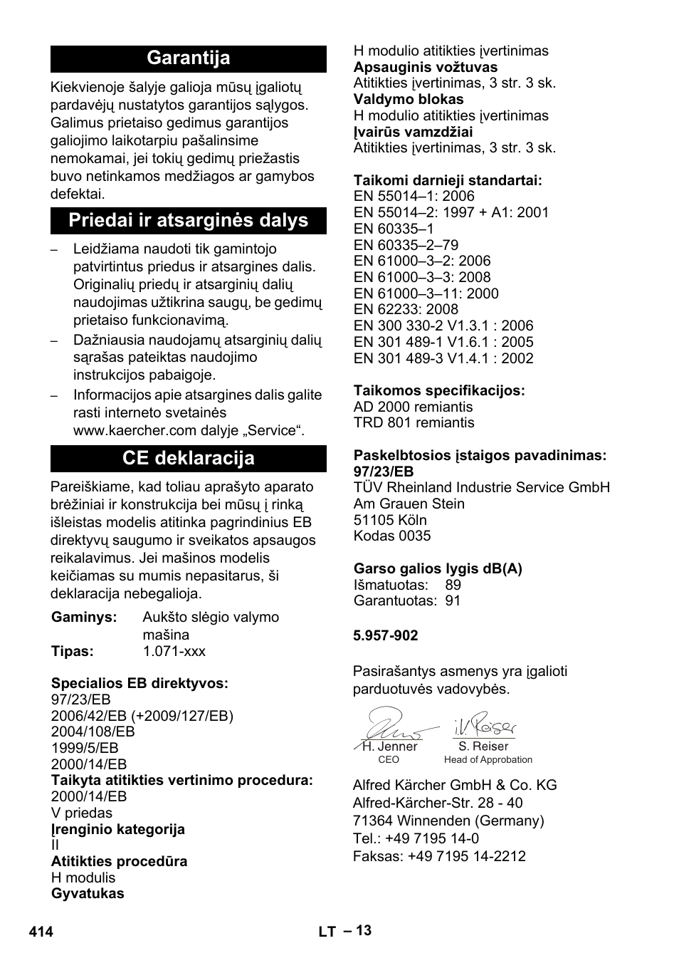 Karcher HDS 13-20-4 S EU User Manual | Page 414 / 436