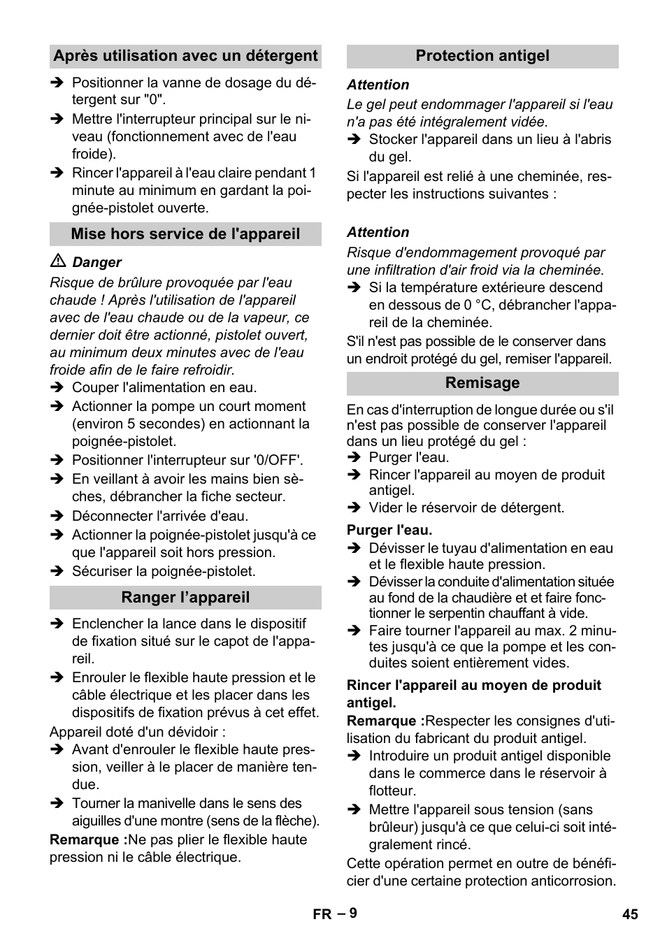 Karcher HDS 13-20-4 S EU User Manual | Page 45 / 436