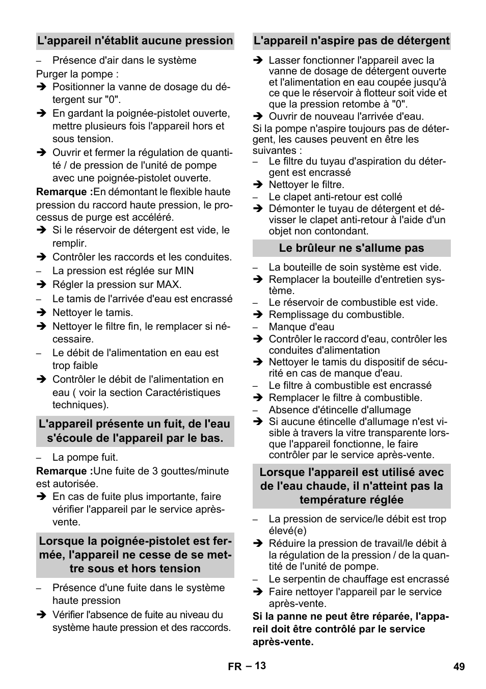 Karcher HDS 13-20-4 S EU User Manual | Page 49 / 436