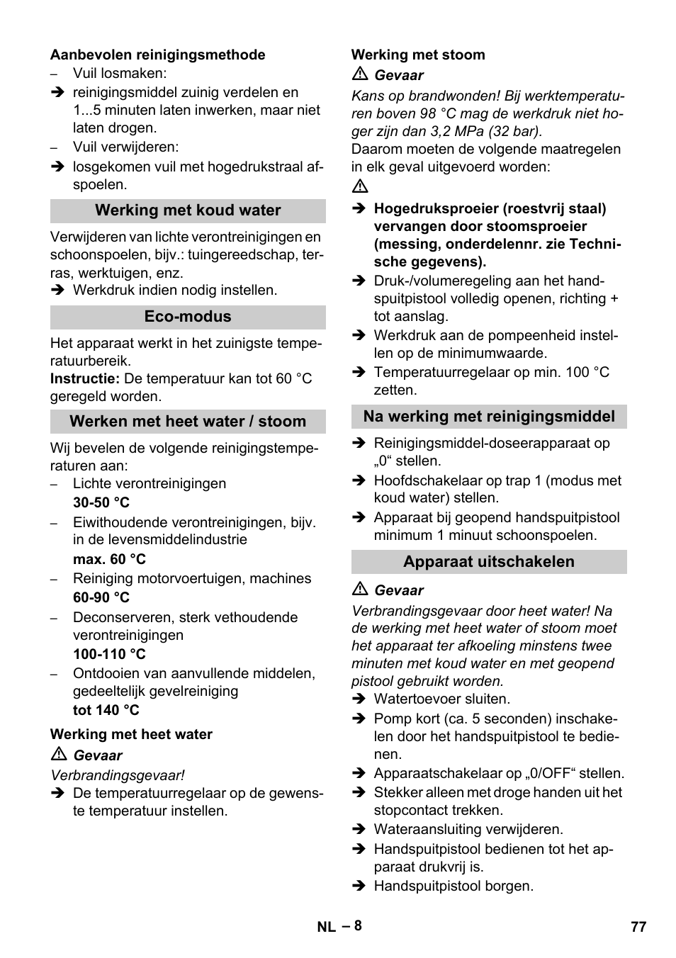 Karcher HDS 13-20-4 S EU User Manual | Page 77 / 436