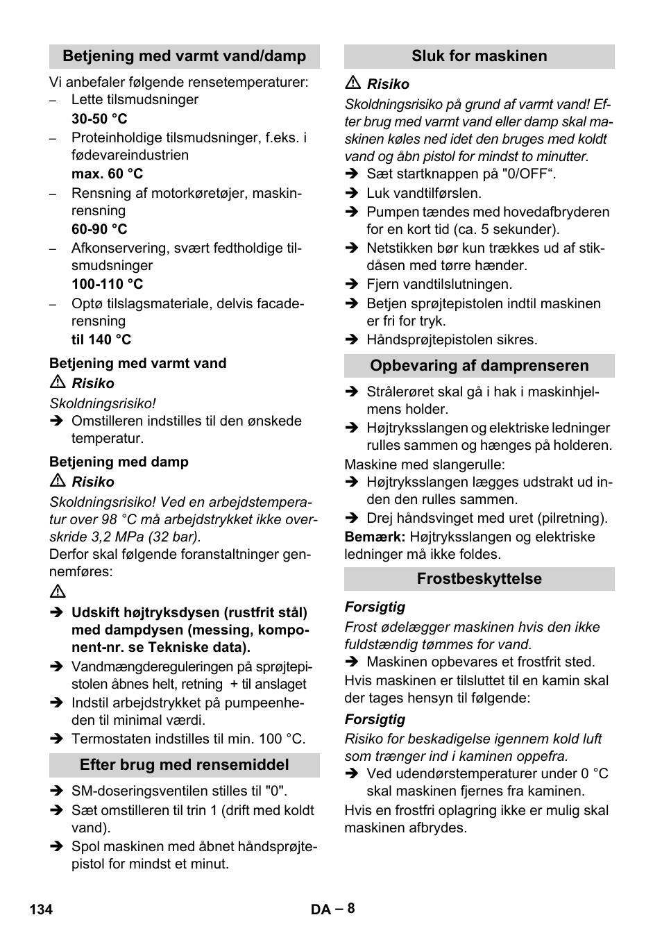 Karcher HDS 8-17-4M Classic EU User Manual | Page 134 / 468