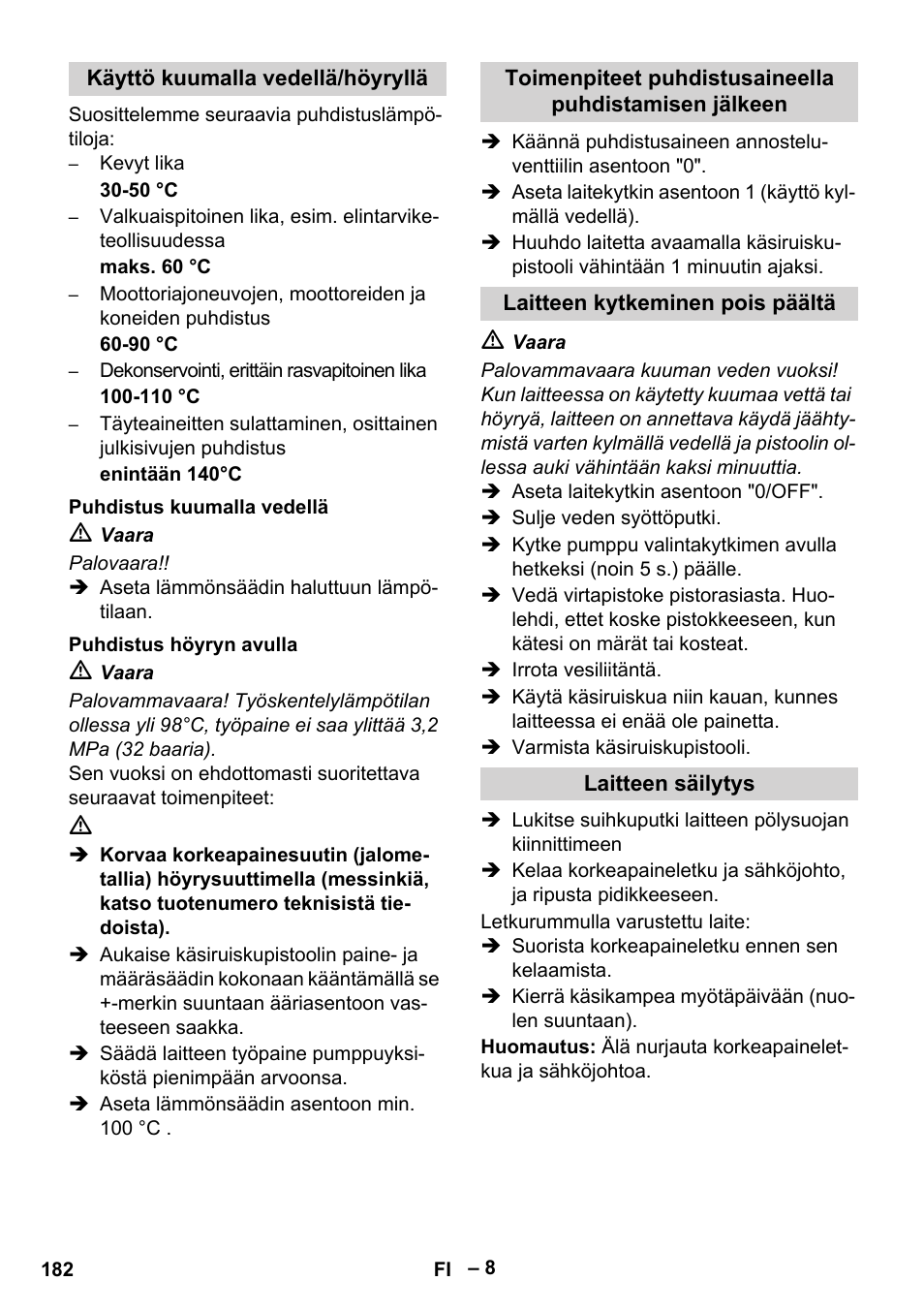 Karcher HDS 8-17-4M Classic EU User Manual | Page 182 / 468