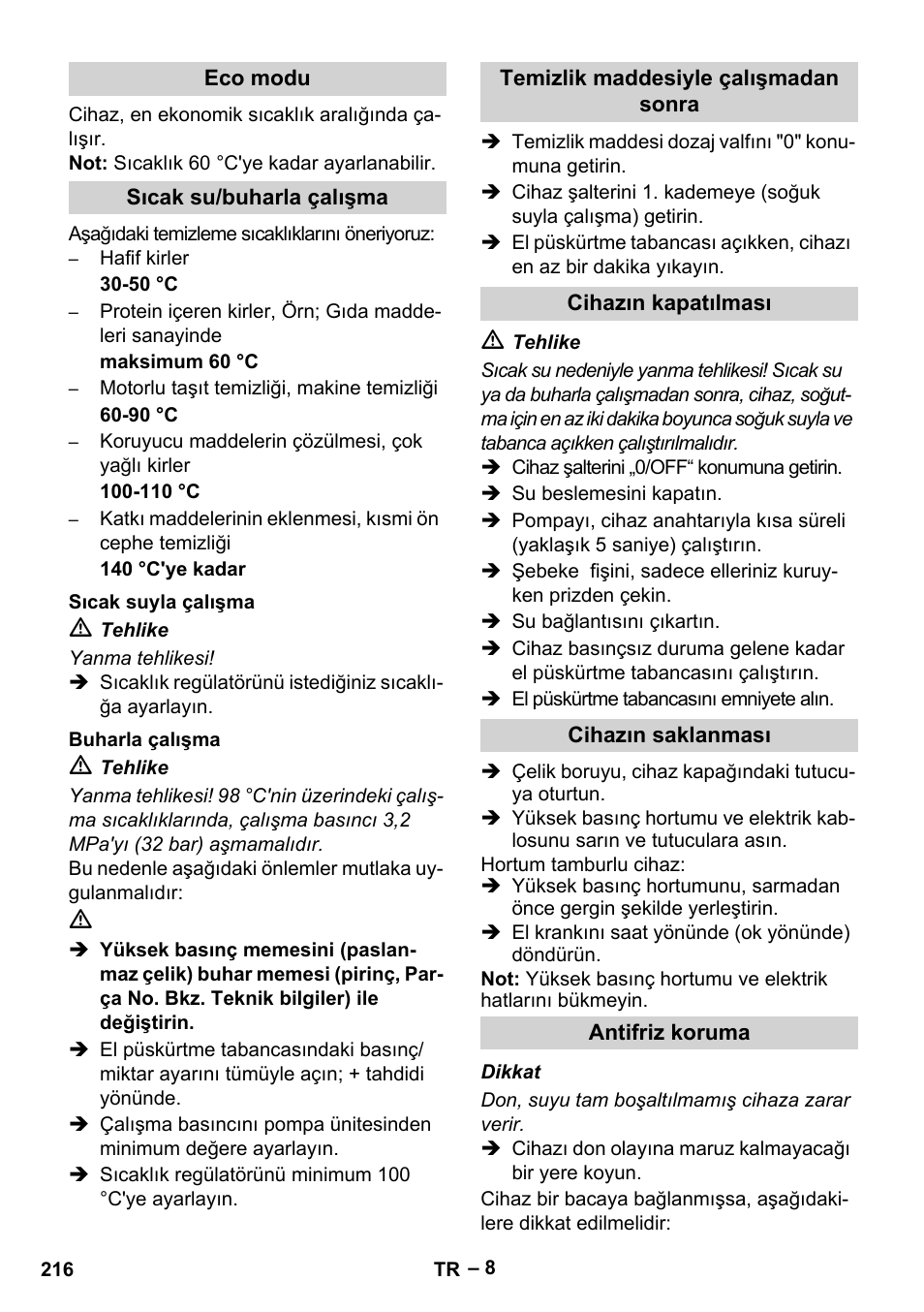 Karcher HDS 8-17-4M Classic EU User Manual | Page 216 / 468