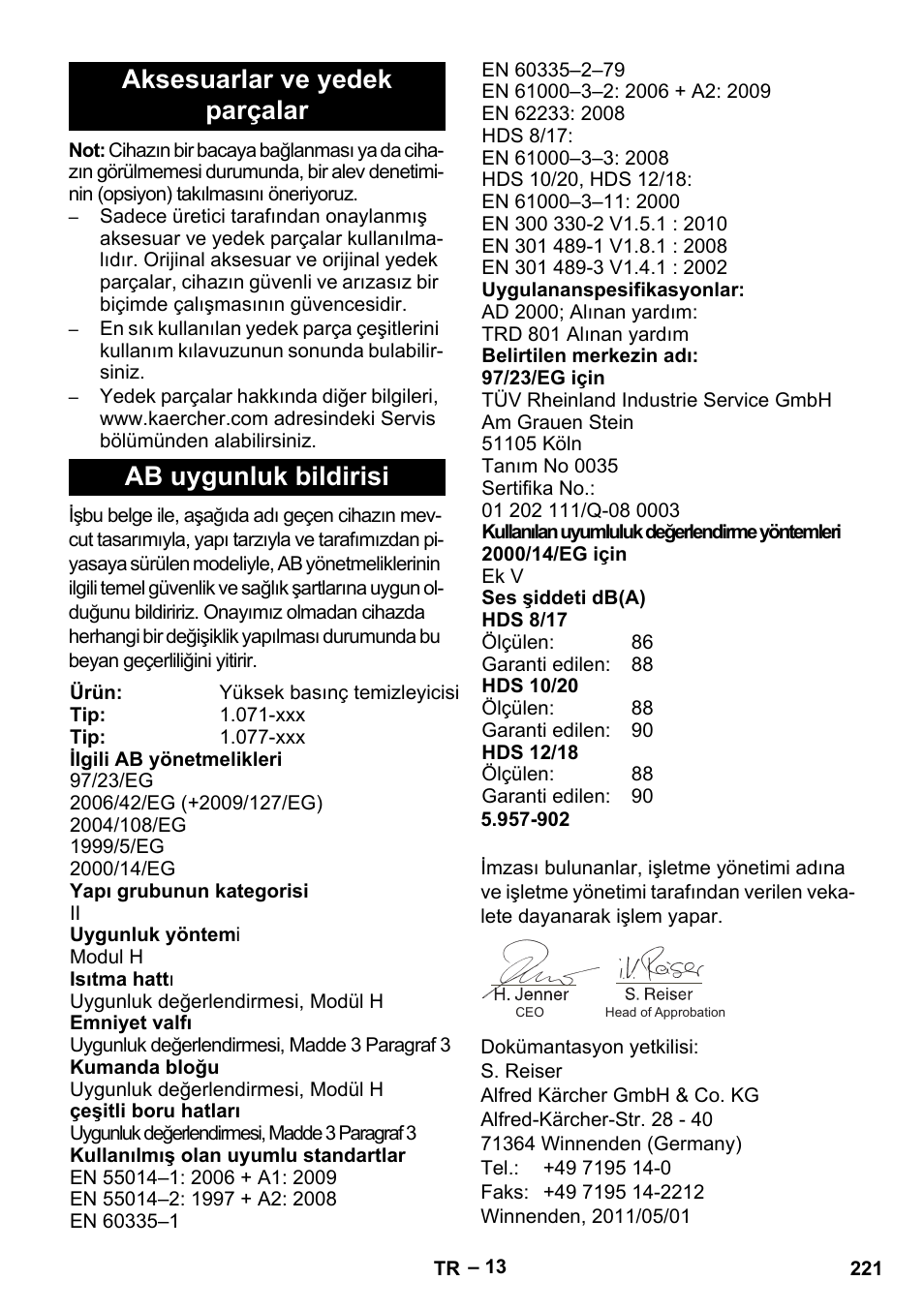 Karcher HDS 8-17-4M Classic EU User Manual | Page 221 / 468